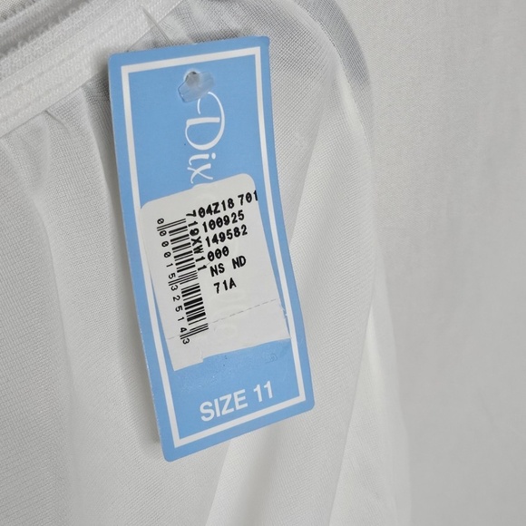 New Vintage VTG Dixie Belle Style 719 Nylon White Brief Panty Underwear Size 11 - Picture 4 of 8